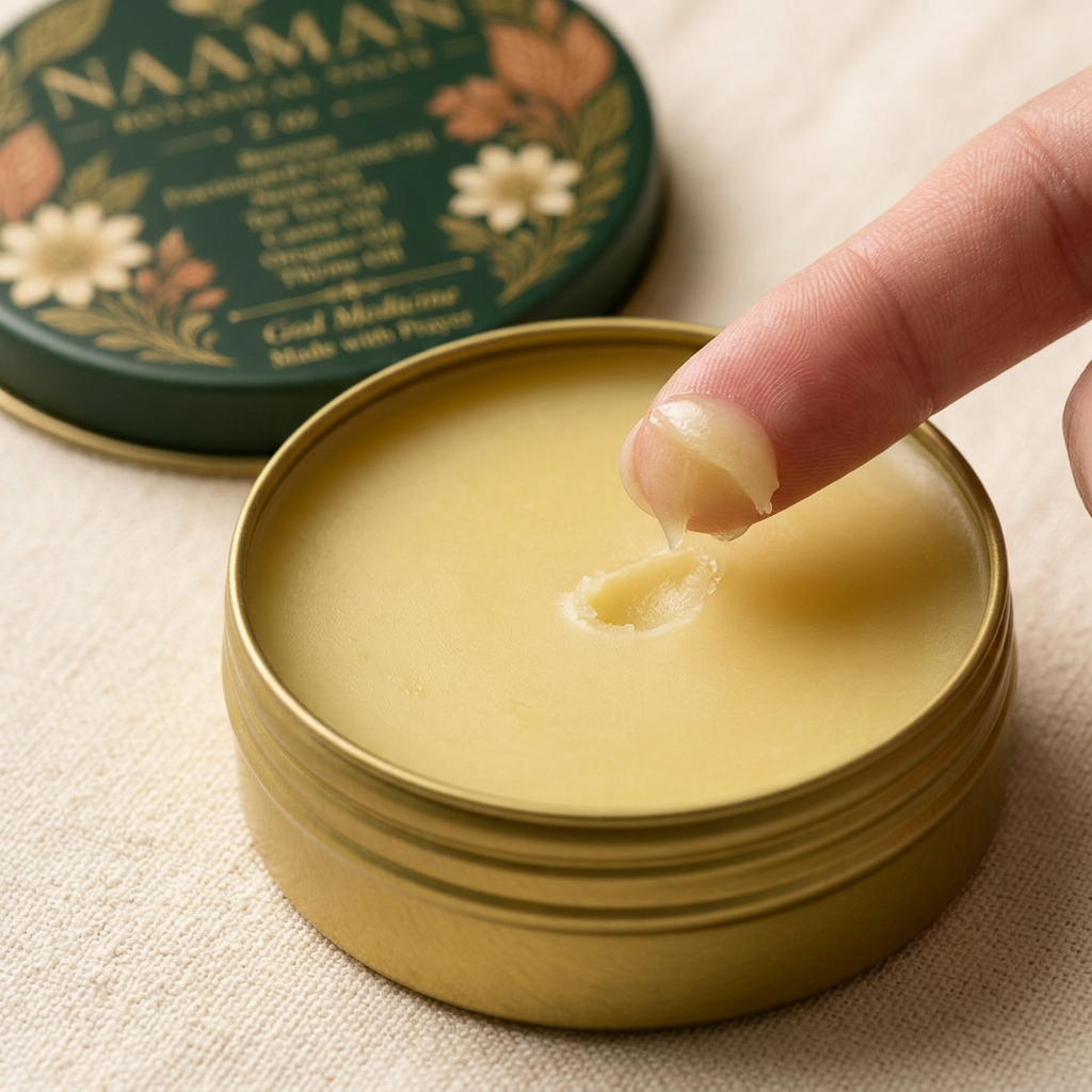 Close-up of Naaman salve texture
